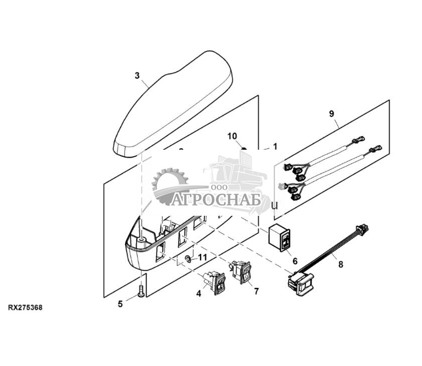 Узел основания подлокотника, сиденье с полуактивной подвеской, кожа - ST754847 1022.jpg